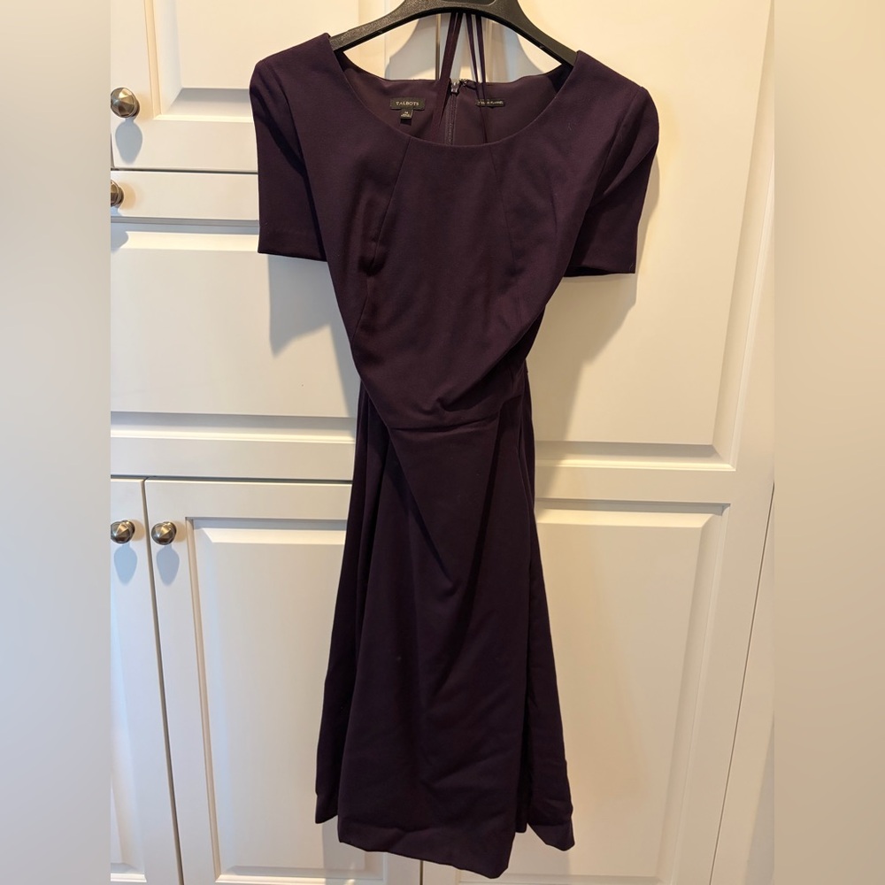 Talbots || Wool Dress || Deep Plum - Sz 14